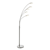 76562 stāvlampa Fynn matēts niķelis 5 x 5W LED Endon