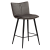 300675110 bāra krēsls Join pelēks velvets/melnas kājas H:93cm Dan-Form