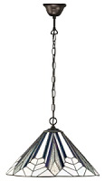 63937 lustra Astoria Tiffany stikls 1x60W E27 Interiors 1900
