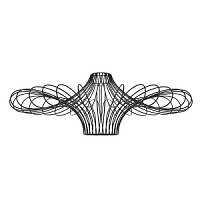 79622 kopols Curl melns 40W E27 Endon