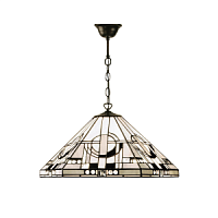 64259 griestu lampa Metropolitan Tiffany stikls 1x60W E27 Interiors 1900