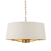 67667 griestu lampa Harvey mat.zelts/balts kupols 3x40W E14 Endon