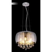 15809H Lustra hroms/stikls/kristālstikls  5x25W E14 Globo