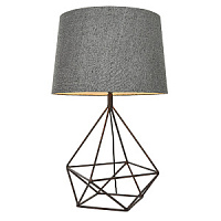 90540 galda lampa Apollo varš/pelēks kupols 40W E27 Endon