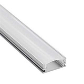 Alumīnija profils/mat.difuzors v/a 3m 17.4x7mm Bon
