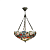 64324 griestu lampa Sullivan Tiffany stikls 3x60W E27 Interiors 1900