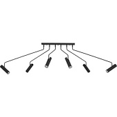 6505 EYE SUPER BLACK Люстра BLACK 6x35W GU10 NW