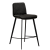 300650140 bāra krēsls Fierce melns audums/melnas kājas H:93cm Dan-Form