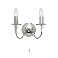2013-2CH Parkstone sienas lapma hroms 2x60W E14 ENDON