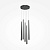 MOD132PL-L30BK griestu lampa Cascade melna LED 2400lm 4000K Maytoni