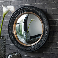 5055299468494 spogulis Langford Convex melns/zelts W510 x H510mm GL