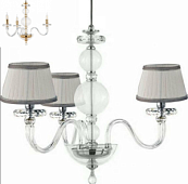 LP.BACH/3SP-CR Lustra bez kupoliem BACH hroms 3x40W E14 Ondaluce