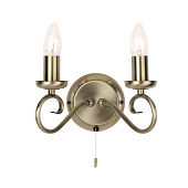 180-2AN sienas lampa Trafford vec.misiņš 2 x 60W E14 Endon