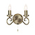 180-2AN sienas lampa Trafford vec.misiņš 2 x 60W E14 Endon