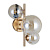WL-406007-3-HBR sienas lampa Canello misiņa krāsā 3xmax5W G9 Italux
