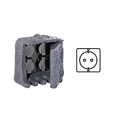 9962-11 dārza rozete poliresyn IP44 H200mm W190mm 220vTRIO