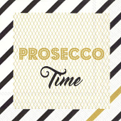 C 757009 salvetes PROSECCO TIME ar zīmējumu 20gab IHR