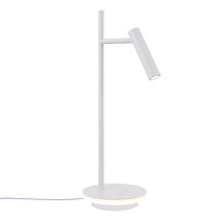 ARM014-11-G Настольная лампа WHITE золото/WHITE абажур 1x40W E14 D22 Maytoni