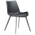 100690610 krēsls Hype melna eko āda/melnas kājas Dan-Form