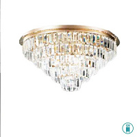 PL.CASTLE/MD-ORO plafons zelts D600mm H330mm 12x33W G9 Ondaluce