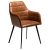 100801520 krēsls Embrace brūna eko āda/melnas kājas Dan-Form
