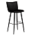200675100 bāra krēsls Join melns velvets/melnas kājas H:103cm Dan-Form