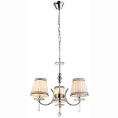 69032-3 Люстра  хром/бежевый плафон 3x60W E14 GLO FR