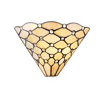 64302 sienas lampa Pearl Tiffany stikls 1x40W E14 Interiors 1900