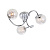 76880 griestu lampa Auria hroms/stikls 3 x 3W LED G9 Endon
