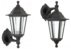 40045 āra gaismeklis Baywater melns/stikls 60W E27 IP44 Saxby