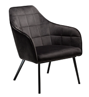 700801520 krēsls Embrace melns velvets Dan-Form