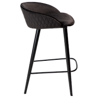300800600 bāra krēsls Dual melns velvets/melnas kājas H:81cm Dan-Form
