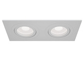 DL024-2-02W RU iebūveklis Atom balts 2x50W GU10 Maytoni