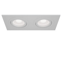 DL024-2-02W RU iebūveklis Atom balts 2x50W GU10 Maytoni