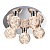 76365 plafons Versa hroms 5 x 3W LED Endon
