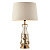 90588 galda lampa Samuel stikls/balts kupols 40W E27 Endon