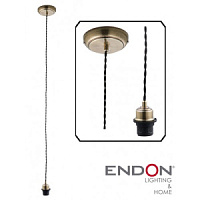 61809 kabeļu komplekts bronza krāsa 1x60W E27 Endon LIGHTING BRANDS