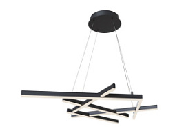 MOD016PL-L75B Lustra Line melna 75W 3000K 660x1010mm Maytoni