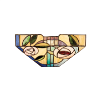 64389 sienas lampa Willow Tiffany stikls 1x40W E14 Interiors 1900