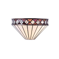 64149 sienas lampa Fargo Tiffany stikls 1x40W E14 Interiors 1900