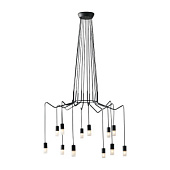 I-SPIDER-S12 Griestu gaismeklis antrac. 12xG9 D86.5 Fan