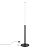 Z012FL-L18B3K stāvlampa Ray melna LED 2100lm 3000K Maytoni
