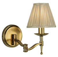 63655 Stanford Sienas lampa vec.misiņš 1x40W E14 INTERIORS 1900