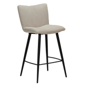 300675140 bāra krēsls Join bēšs audums/melnas kājas H:93cm Dan-Form