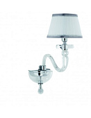 LP.Bach/1CP-CH sienas lampa ar kupolu Bach hroma 1x40W E14 Ondaluce