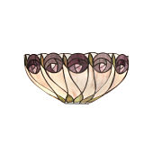 64178 sienas lampa Hutchinson Tiffany stikls 1x40W E14 Interiors 1900