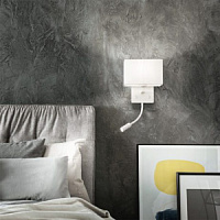 AP.SHADOW/BIANCO Sienas lampa balta E27+3W LED Ondaluce