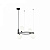 MOD013PL-04B Lustra Ring melna 4x25W G9 Maytoni