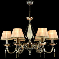 RC024-PL-06-R RU Lustra bronza/bēšs abažūrs 6x40W E14 Maytoni