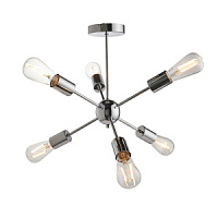 79469 griestu lampa Rubens hroms 6 x 40W E27 Endon